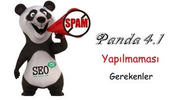 Panda 4.1 ile Yapılmaması Gerekenler